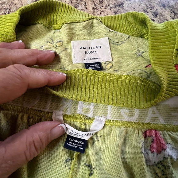 NEW American Eagle Outfitters women’s Grinch Christmas Pajama Set - Picture 3 of 9